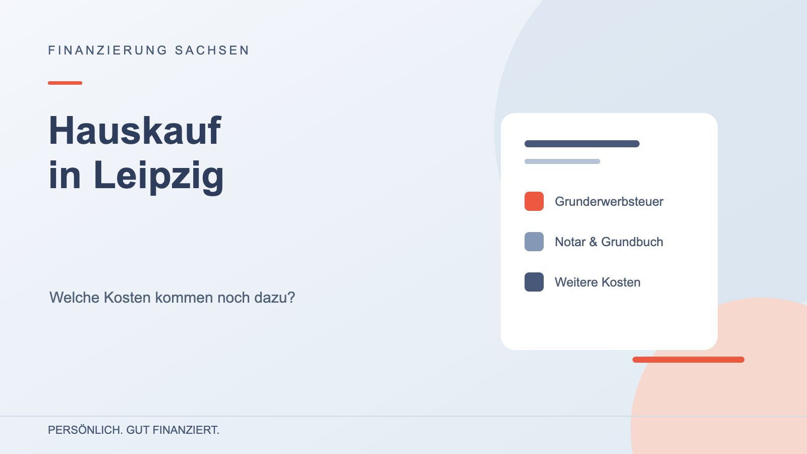 Hauskauf in Leipzig: die Nebenkosten